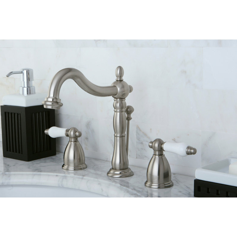 Heritage Widespread Bathroom Faucet with Drain Assembly & Reviews